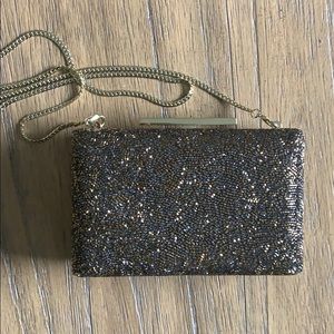 Vince Camuto Multi-Gold Leather Crossbody Bag